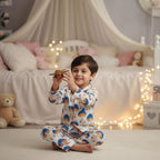 Mushrooms| Kids Nightsuit Set |Pure Cotton