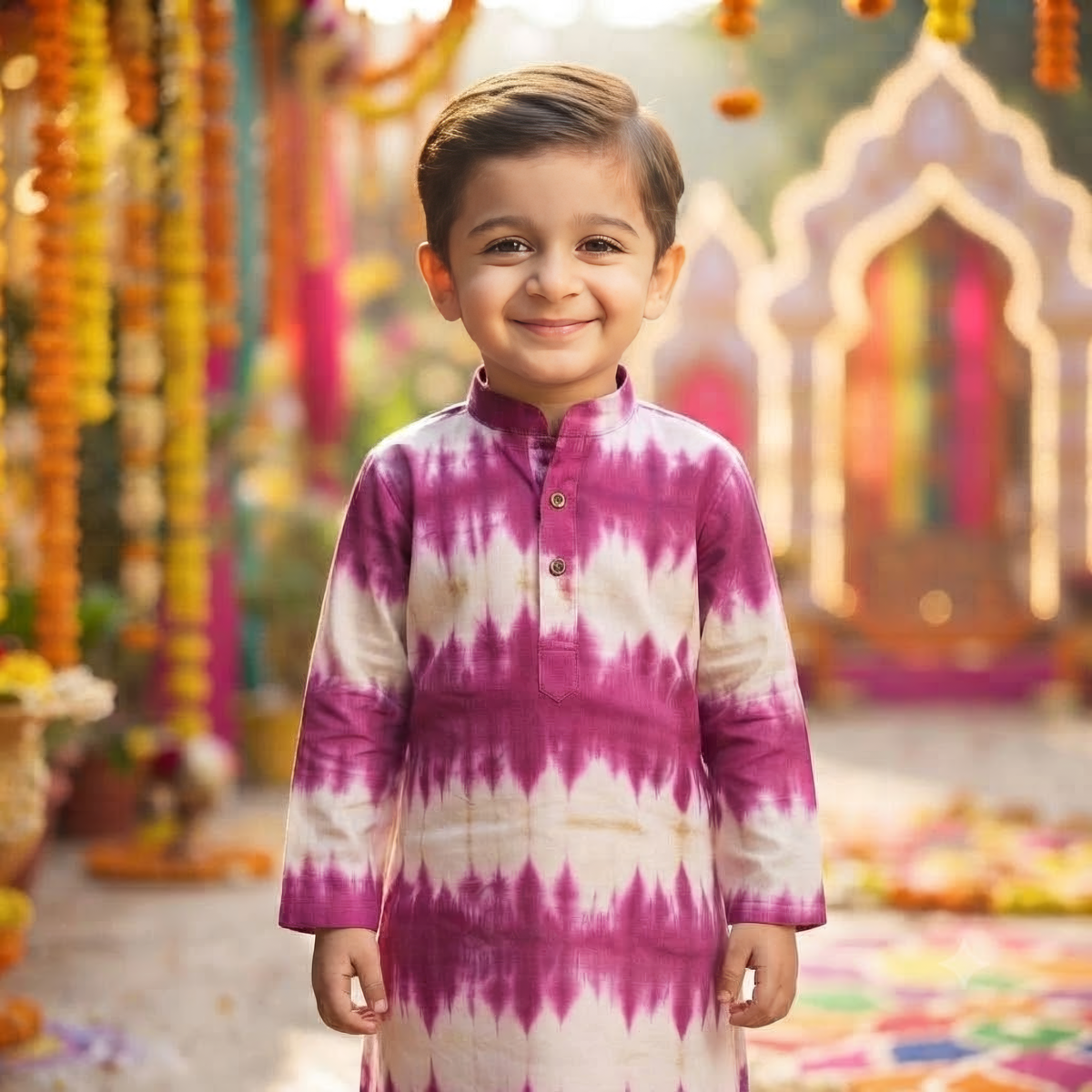 Gulabi Rang Kurta Pajama Set | Purple | Pure Cotton