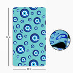 Kids Yoga Mat - Evil Eye Blue