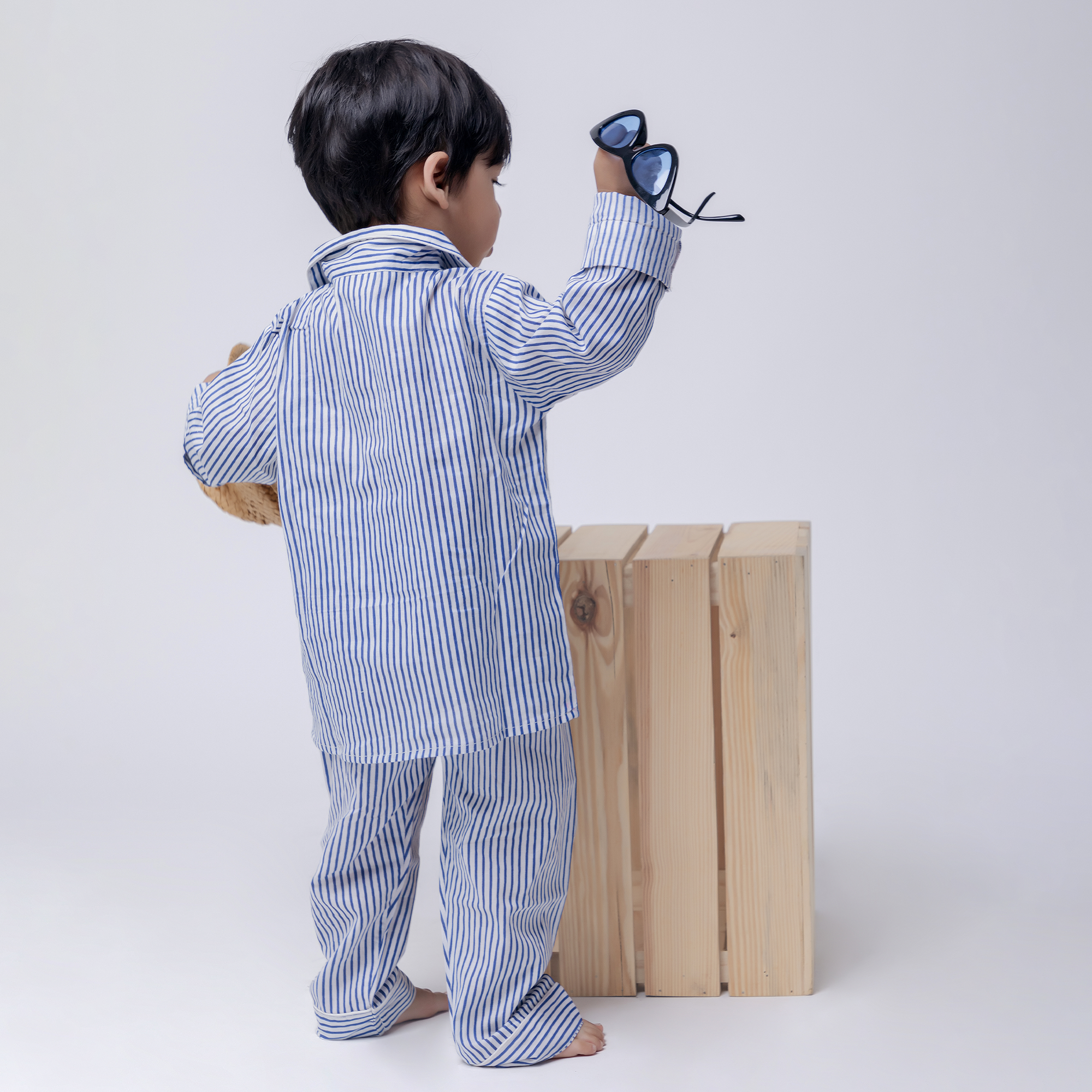 Classy Strips| Kids Nightsuit Set |Pure Cotton