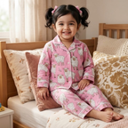 Baa Baa Pink Sheep | Kids Night suit Set |Pure Cotton