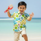Blue Floral Shirt for Boys | Pure Cotton