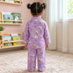 Magical Unicorn Dreams | Purple | Kids Night suit Set |Pure Cotton
