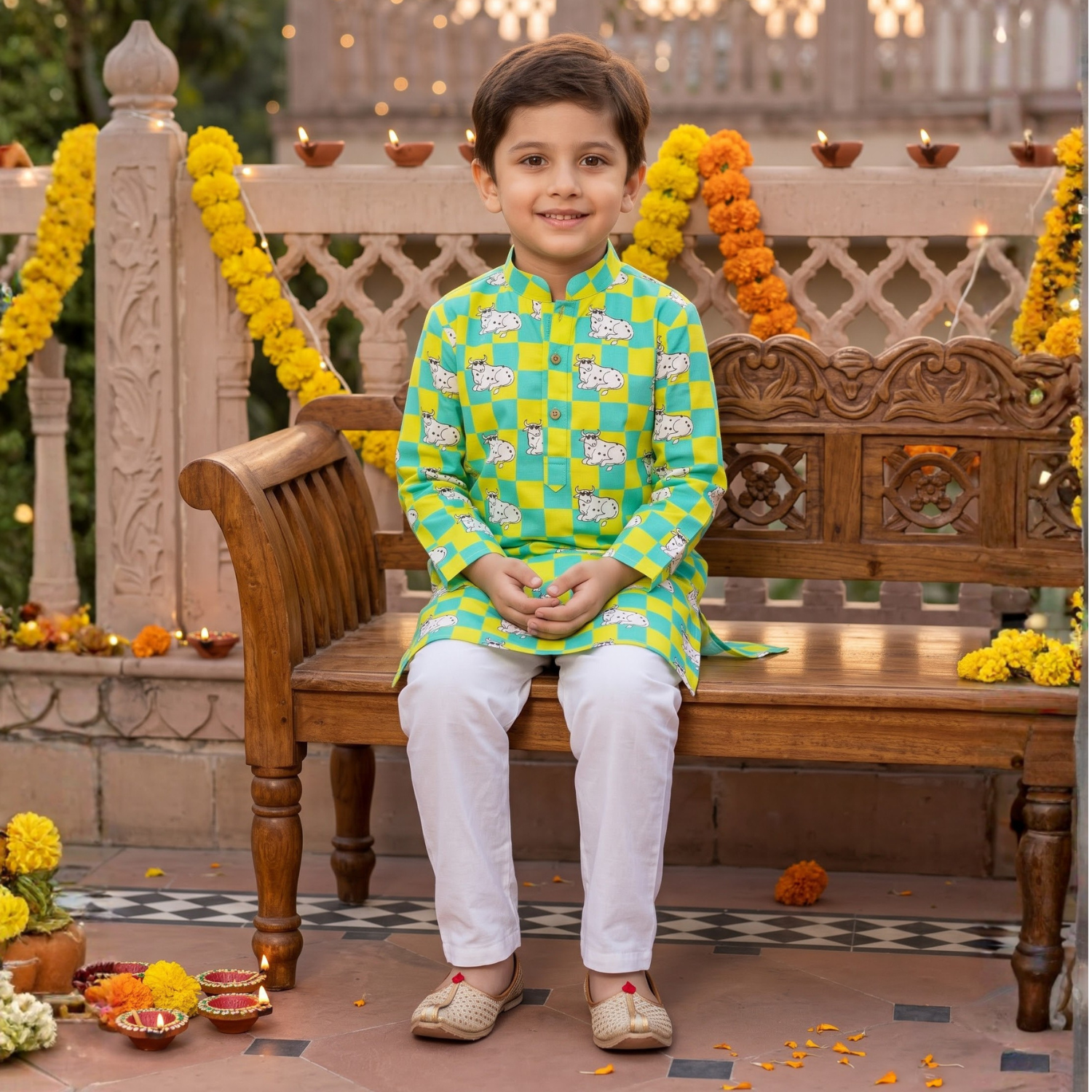Gaiya Kurta Pajama Set For Boys |Pure Cotton