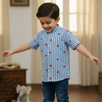Blue Heart Shirt for Boys | Pure Cotton