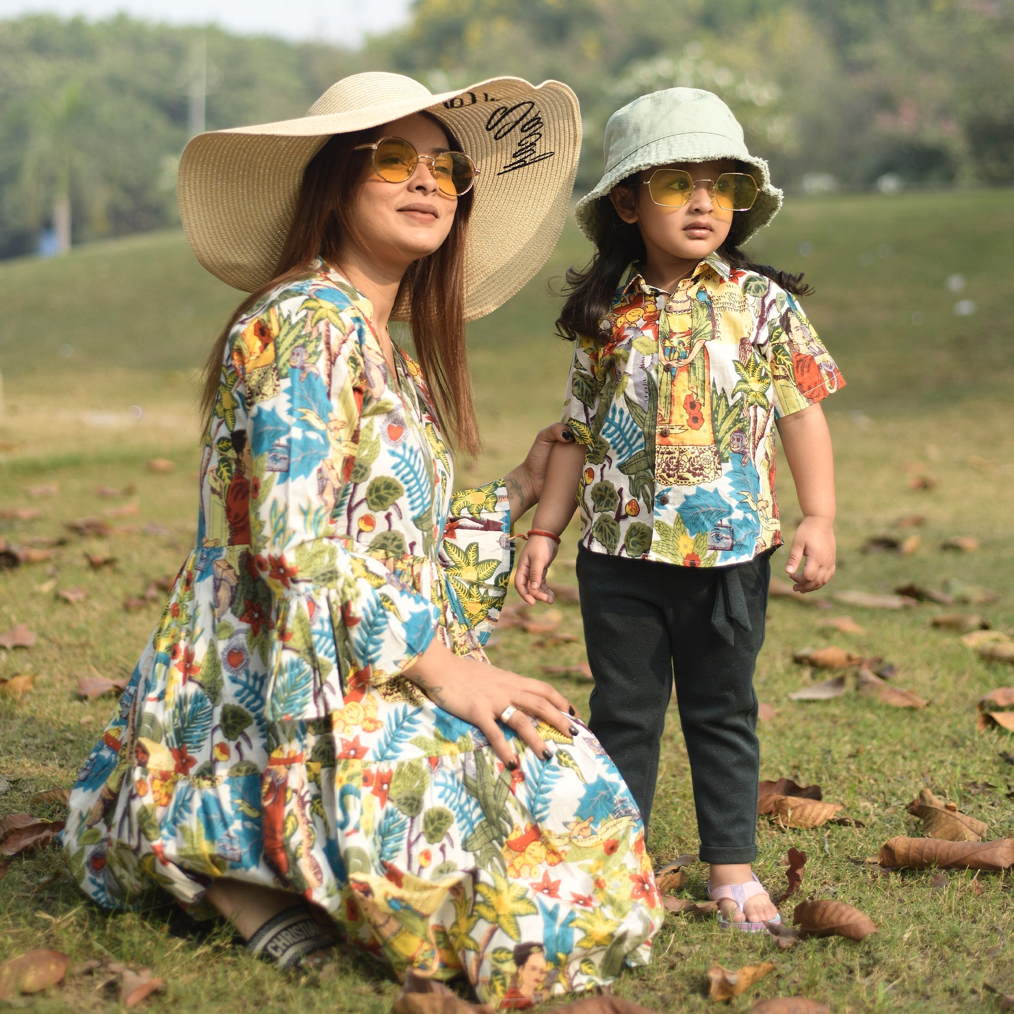Cotton Jungle Safari Twinning Outfits for Moms & Boys: Match in Style!