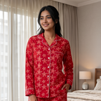 Little Stars | Twinning Night Suit Set | Pure Cotton