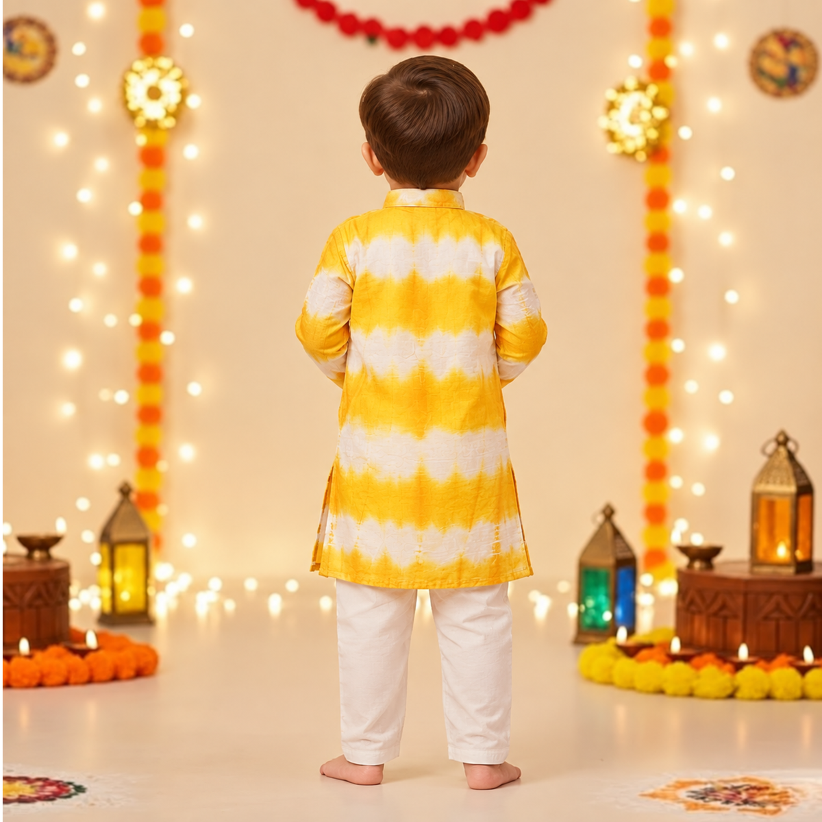Haldi Rang Kurta Pajama Set | Yellow | Pure Cotton