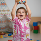 Hawaiian Shirt for Boys| Pink Jungle| Pure Cotton