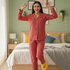 Merry Christmas| Adult Nightsuit Set| Pure Cotton