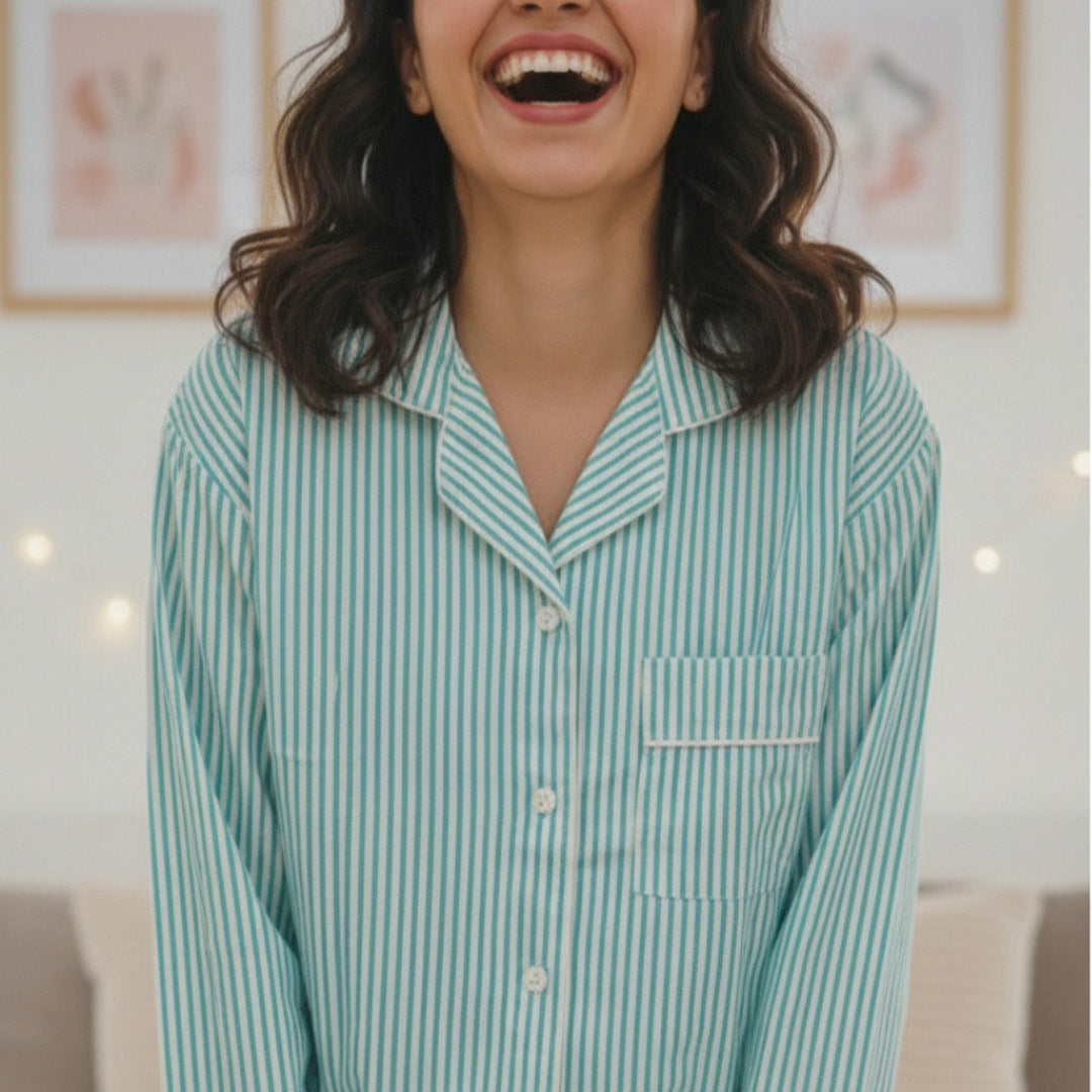 Day Dreaming | Adult Nightsuit Set| Pure Cotton