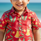 Holiday Shirt for Boys| Red Bird| Pure Cotton
