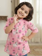 Pink Pichwai Kurti| Pure Cotton