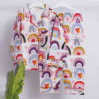 Over The Rainbow| Kids Nightsuit Set |Pure Cotton