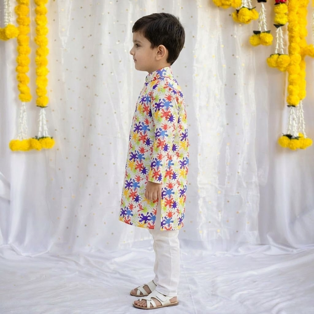 Joyful Colour  Kurta Pajama Set for Boys| Pure Cotton