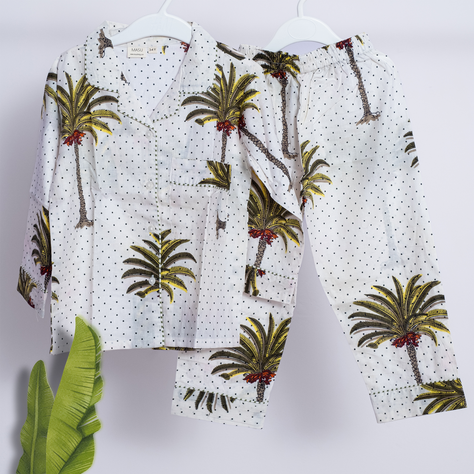 Tropical Dreams| Adult Nightsuit Set| Pure Cotton