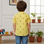 Yellow Heart Shirt for Boys | Pure Cotton