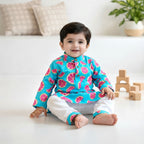 Blue Nimboo Boy Kurta Pyjama Set | Pure Cotton