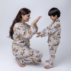 Jungle Safari| Kids Nightsuit Set |Pure Cotton