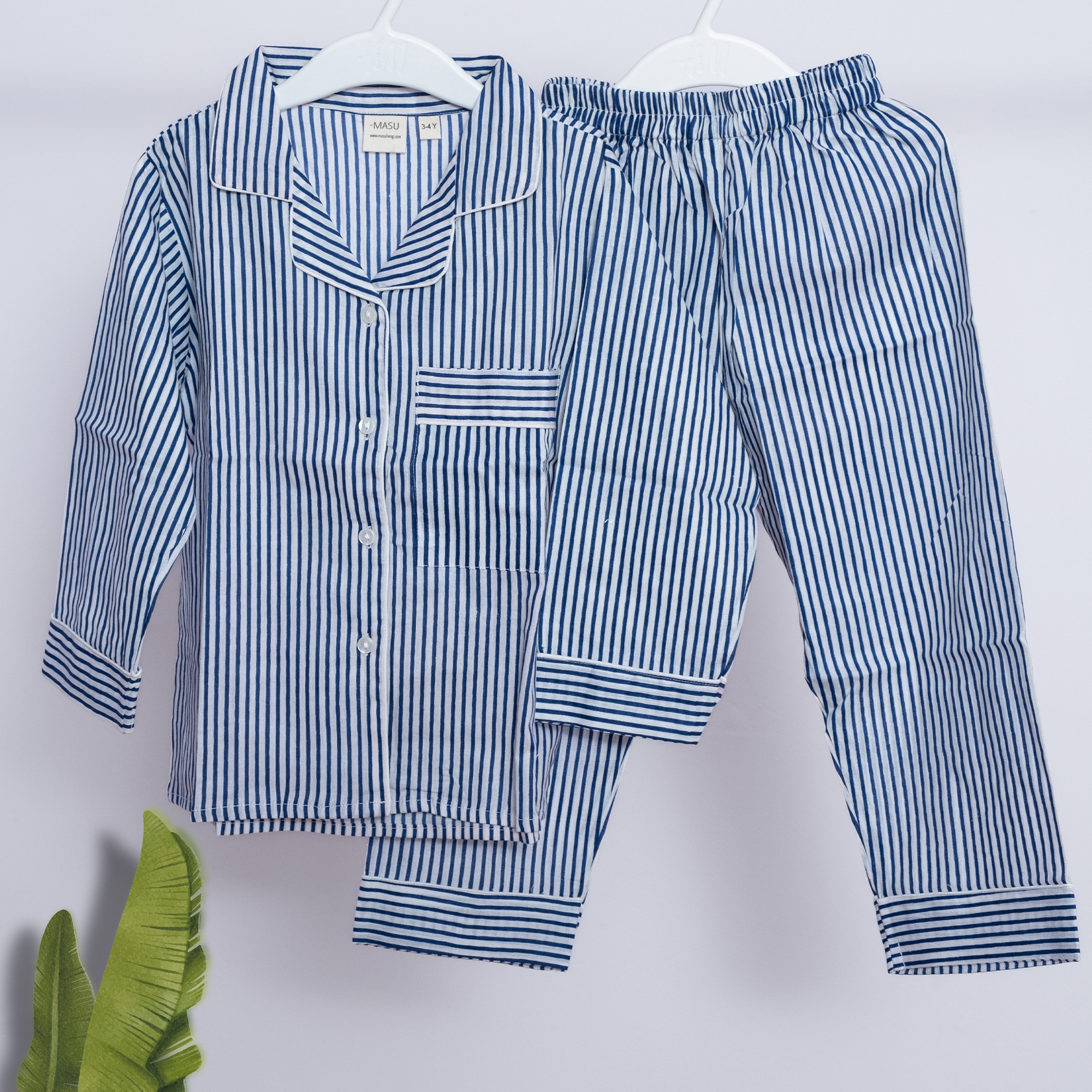 Classy Strips| Adult Nightsuit Set| Pure Cotton
