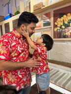 Designer Shirt for Boys| Floral Firework| Pure Cotton