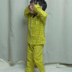 Green Paradise| Kids Nightsuit Set |Pure Cotton