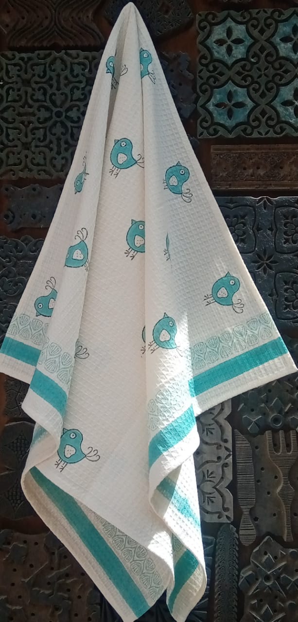 Blue Bird Bath Towel