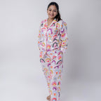 Over The Rainbow| Adult Nightsuit Set| Pure Cotton