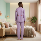 Purple Hearts Twinning Nightsuit Set| Pure Cotton