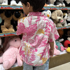 Hawaiian Shirt for Boys| Pink Jungle| Pure Cotton