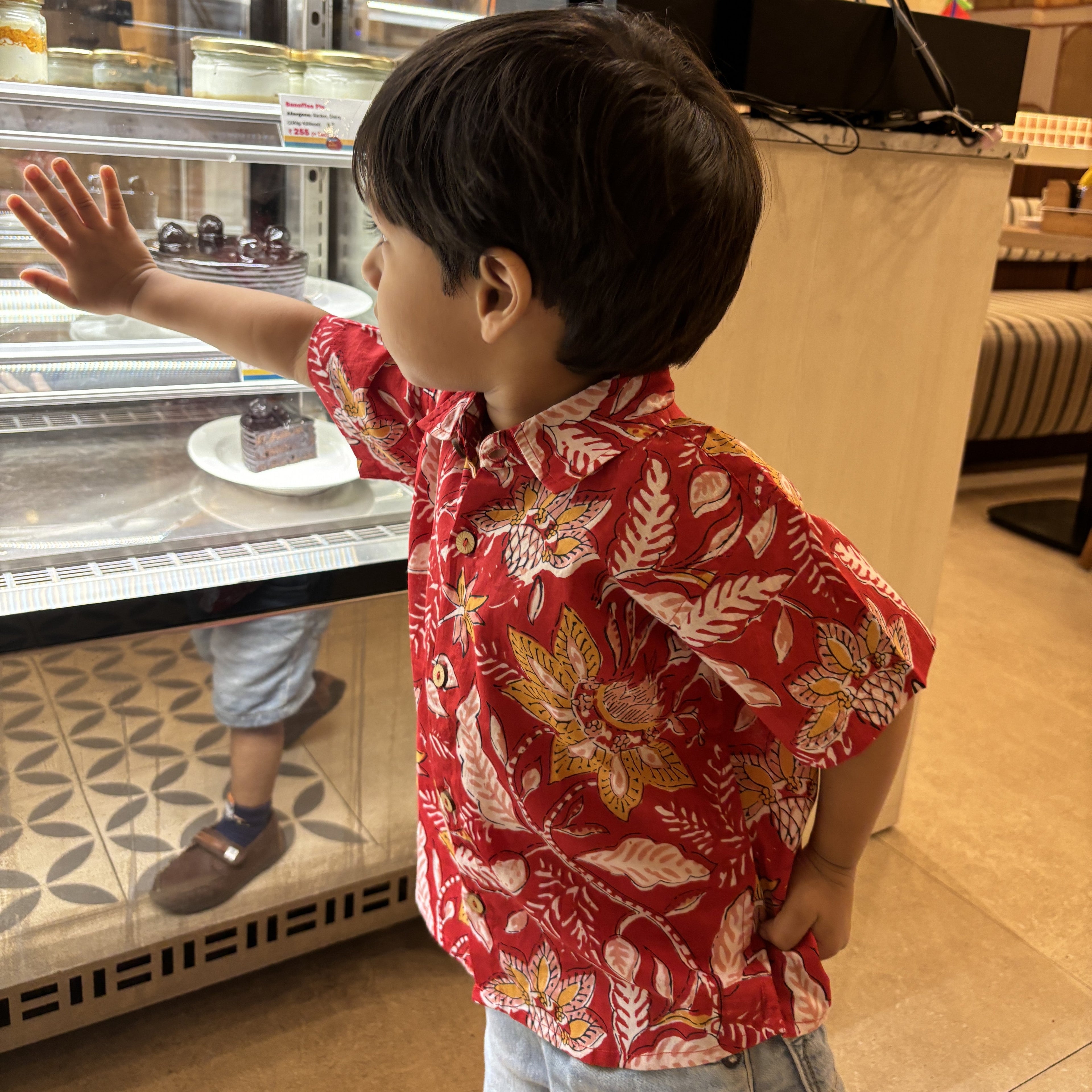 Designer Shirt for Boys| Floral Firework| Pure Cotton