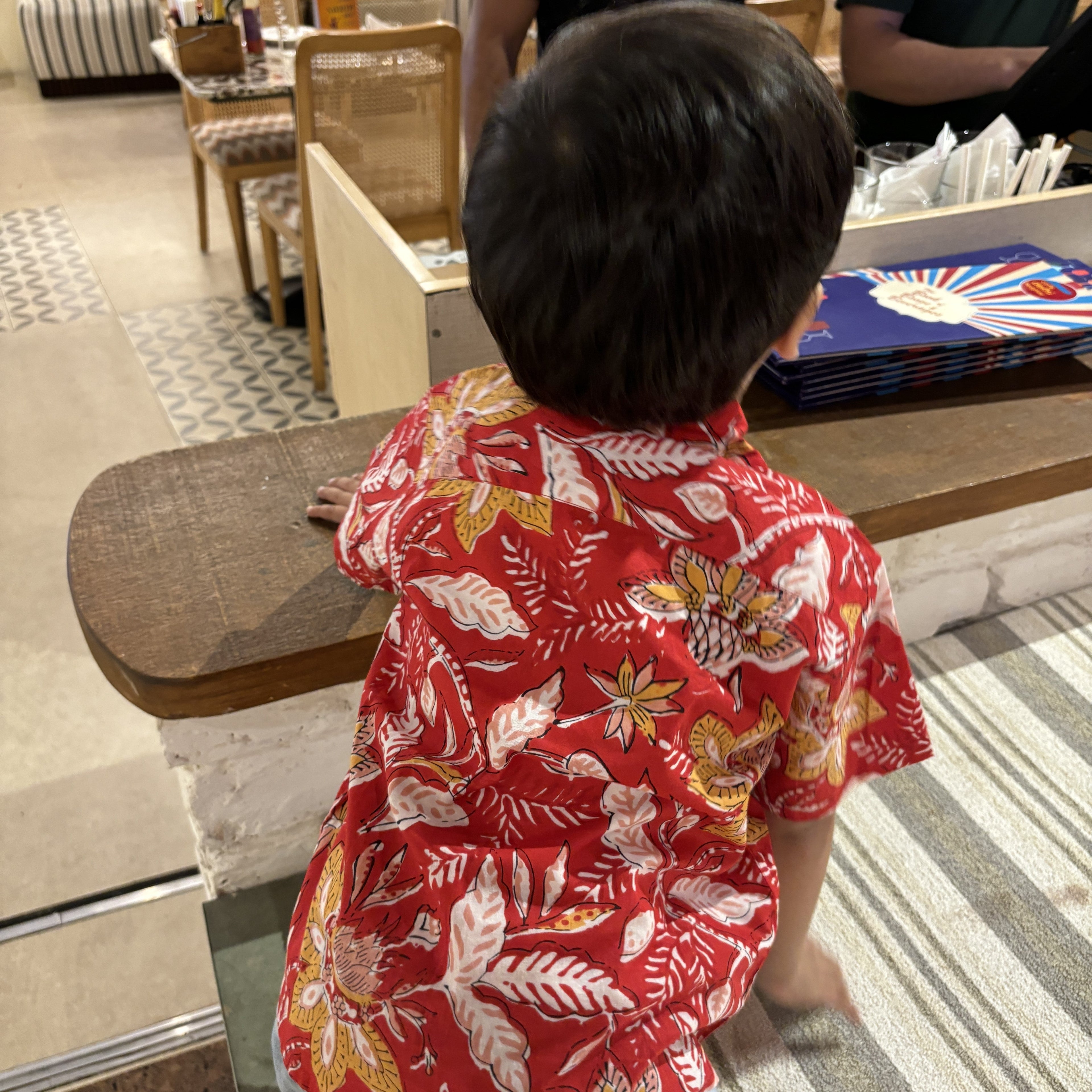 Designer Shirt for Boys| Floral Firework| Pure Cotton