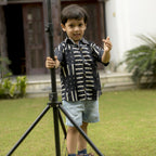 Adorable Twinning Outfit for Mother and Son |Black Party Waves | Pure Cotton