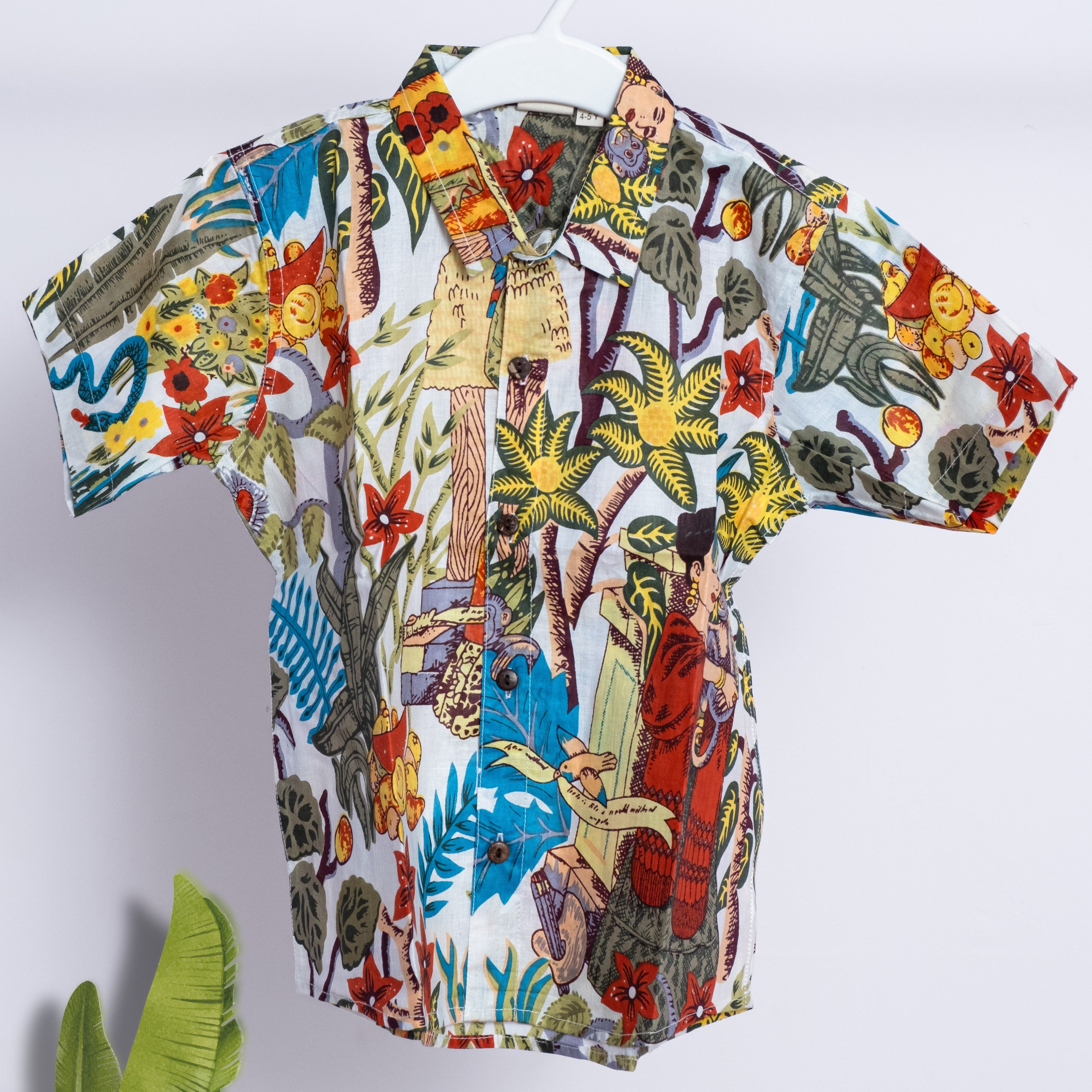 Cotton jungle safari sibbling twinning outfits