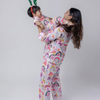 Over The Rainbow| Adult Nightsuit Set| Pure Cotton