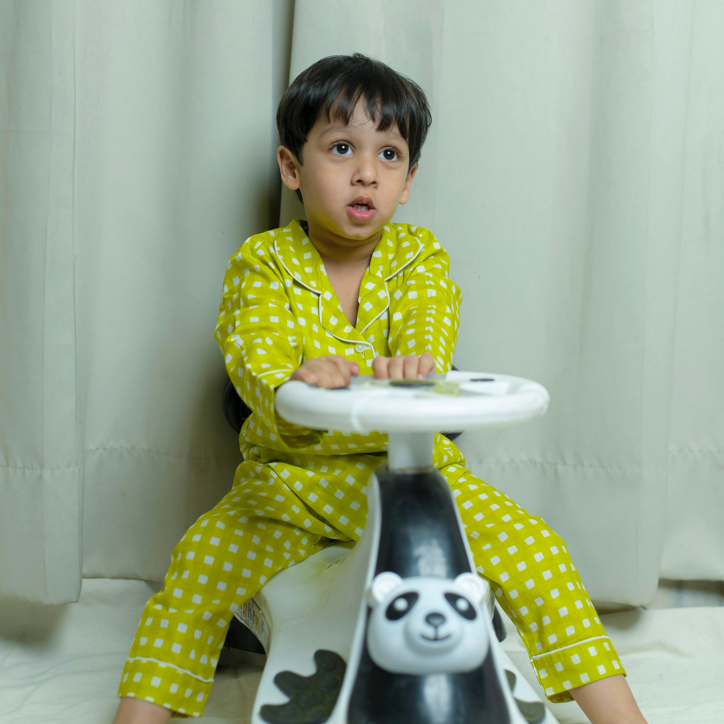 Green Paradise| Kids Nightsuit Set |Pure Cotton