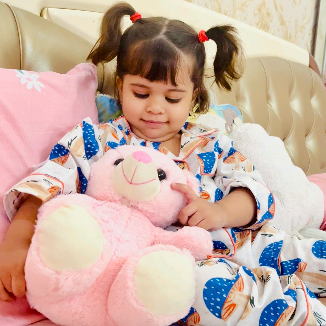 Mushrooms| Kids Nightsuit Set |Pure Cotton