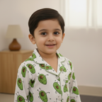 Avocado | Kids Night suit Set |Pure Cotton