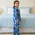 Blue Jungle | Kids Night suit Set |Pure Cotton