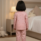 Pink Hearts Twinning Nightsuit Set| Pure Cotton