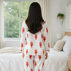 Red Lobster Twinning Nightsuit Set| Pure Cotton