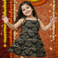 Black Bandhani Dress for Girl| Pure Cotton