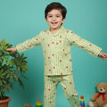Green Hearts | Kids Night suit Set |Pure Cotton