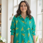 Bhindi Shirt Twinning Outfits for Mother and Son | Pure cotton poplin