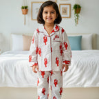 Red Lobster Twinning Nightsuit Set| Pure Cotton