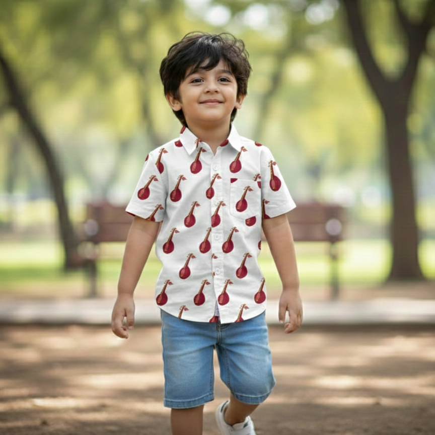 Sitar shirt For Boys | Pure Cotton Poplin