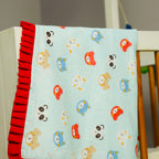 Breezy  Cotton Dohar- Cool Blue Cats