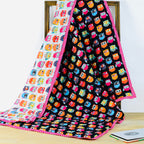 Reversible Character Quilt- Midnight Owl- Black & White