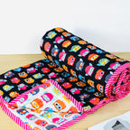 Reversible Character Quilt- Midnight Owl- Black & White