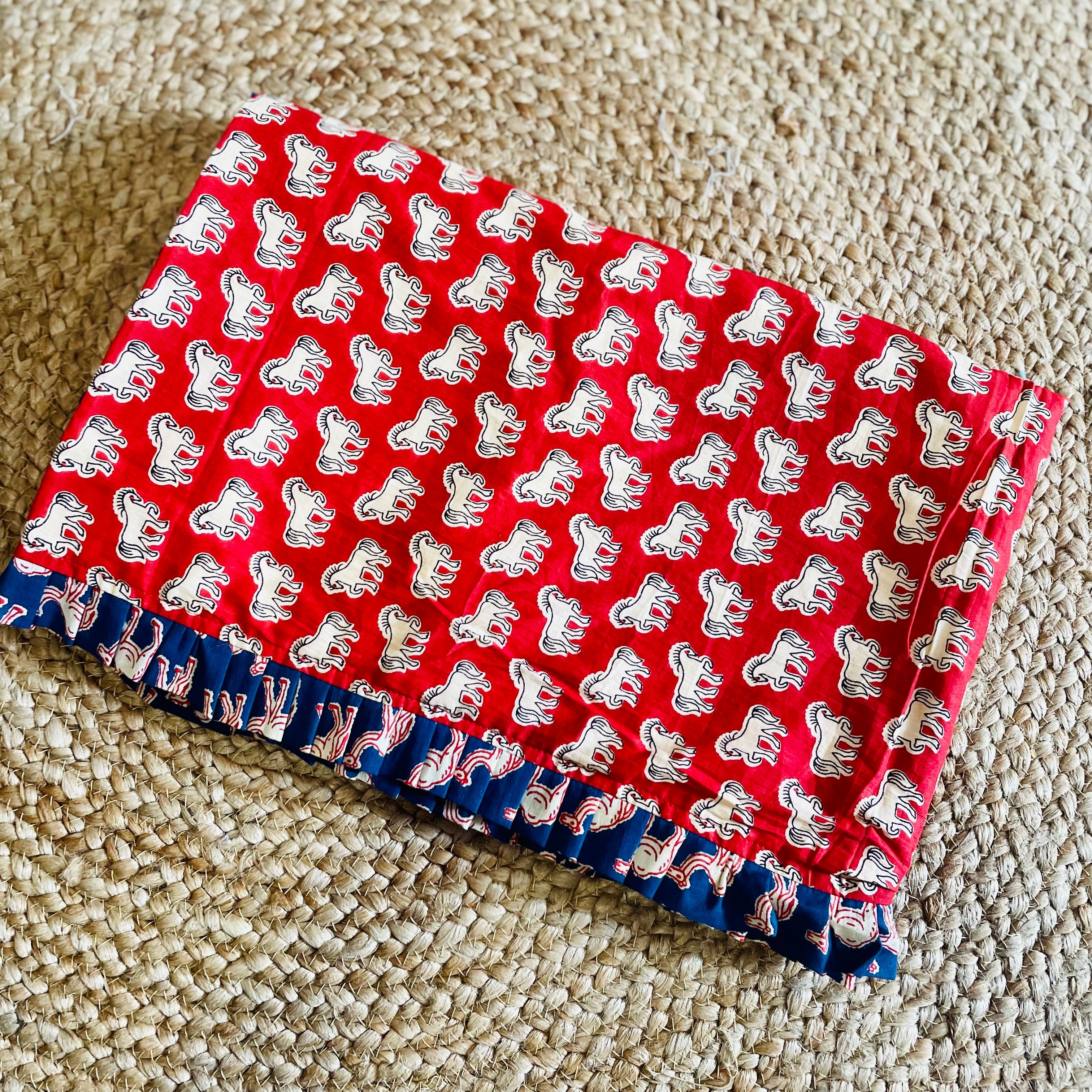 Breezy Cotton Dohar- Royal Horsies